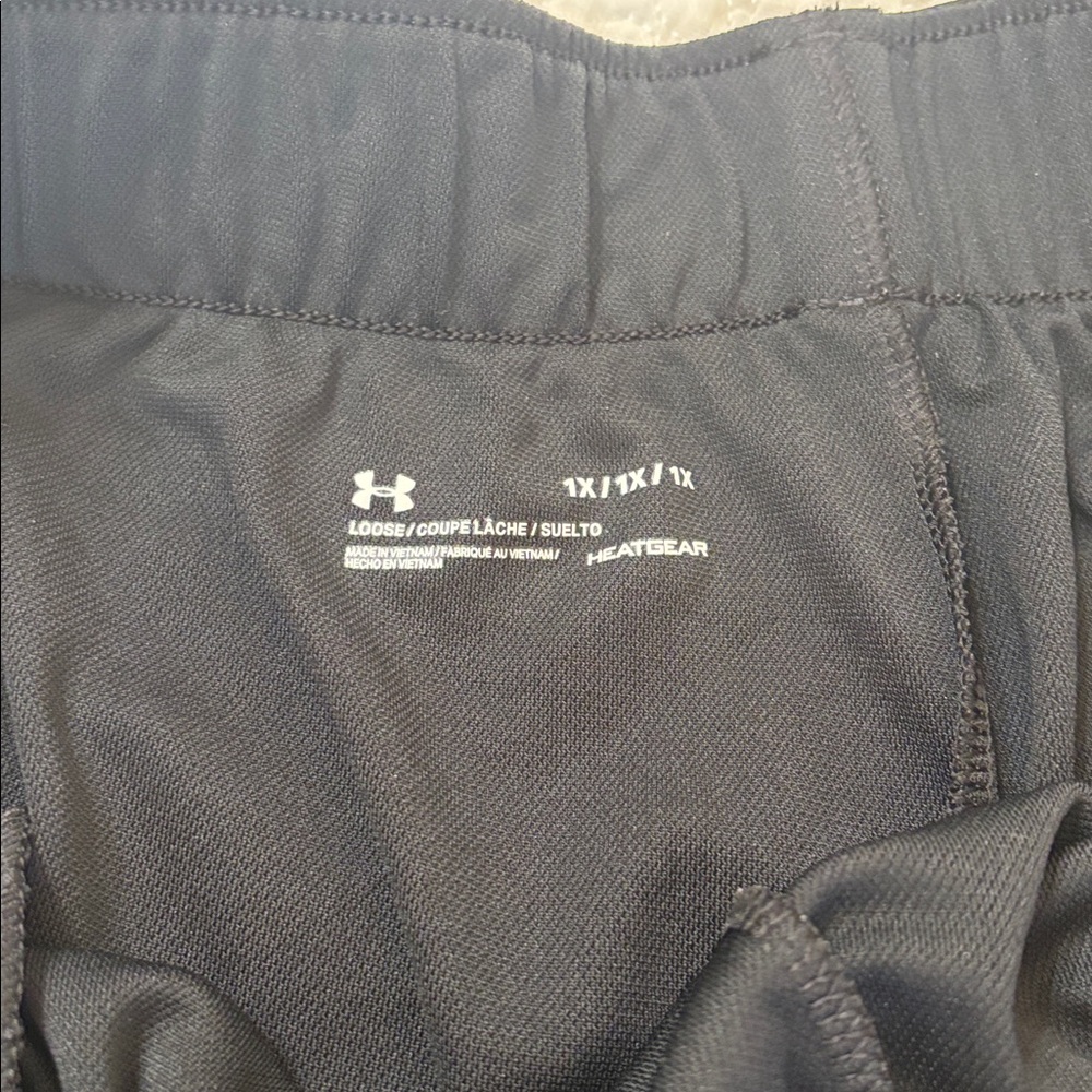 Under Armour Black and Lime Green Performance Shorts - Picture 4 of 8